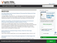Tablet Screenshot of logisticsonline.com